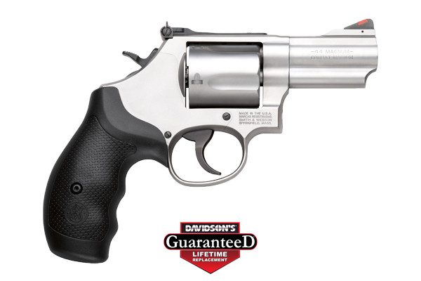 S&W 69 44MAG 2.75" ADJ 5-SHOT STAINLESS RUBBER - for sale