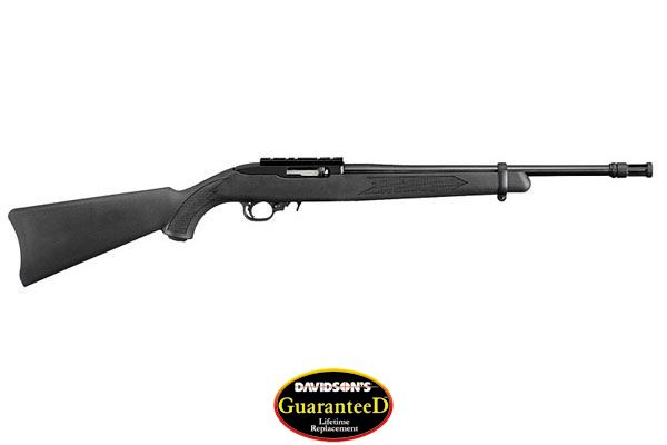 RUGER 10/22 TACTICAL 22LR BLUED BLACK SYN W/FLASH HIDER - for sale