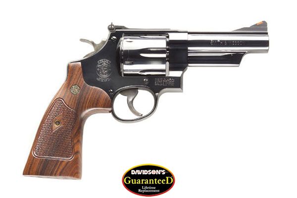 S&W 29 CLASSIC 44MAG 4" AS BLUED CHECKERED WOOD GRIPS - for sale