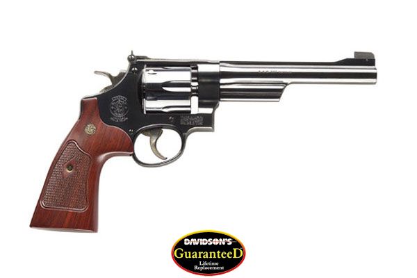 S&W 27 CLASSIC 357MAG 6.5" AS BLUED CHECKERED WOOD GRIPS - for sale