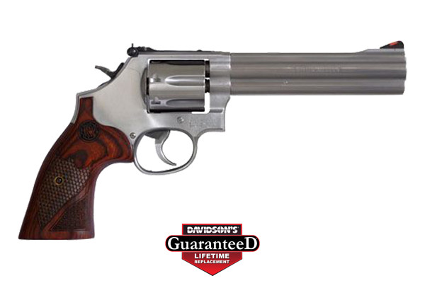 S&W 686 DELUXE 357 MAG 6" AS 7-SHOT SS CHECKERED WOOD GRIPS - for sale