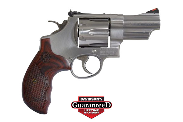 S&W 629 DELUXE 44MAG 3" AS 6-SH ROUND BUTT WOOD GRIPS - for sale