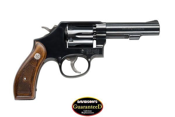 S&W 10 CLASSIC 38SPL+P 4" FS BLUED ROUND BUTT WOOD! - for sale