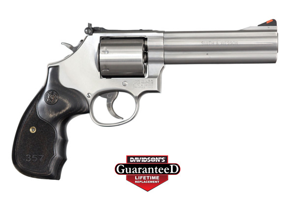 S&W 686 3-5-7 357 5" AS 7-SH SS UNFLUTED CYLINDER WOOD - for sale