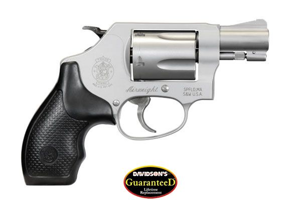 S&W 637 38SPL+P 1.875" FS 5-SHOT SS BLACK RUBBER - for sale