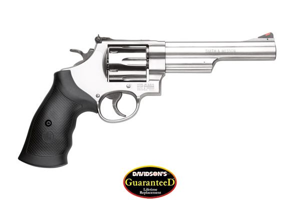 S&W 629 44MAG 6" AS 6-SHOT STAINLESS STEEL RUBBER - for sale