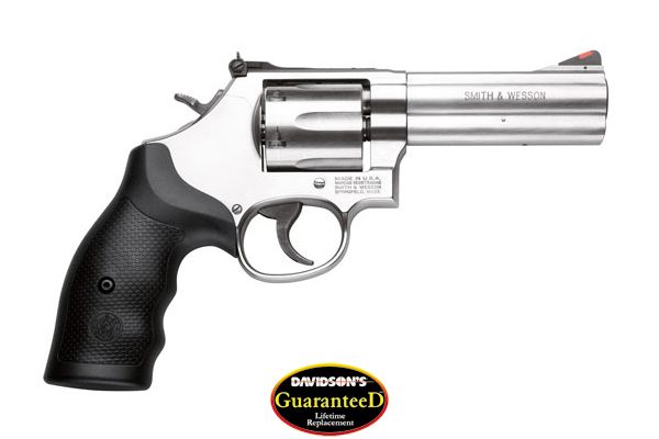 S&W 686 357MAG 4" AS 6-SHOT STAINLESS STEEL RUBBER! - for sale