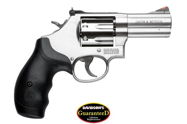 S&W 686PLUS 357 3" AS 7-SHOT STAINLESS STEEL RB RUBBER - for sale