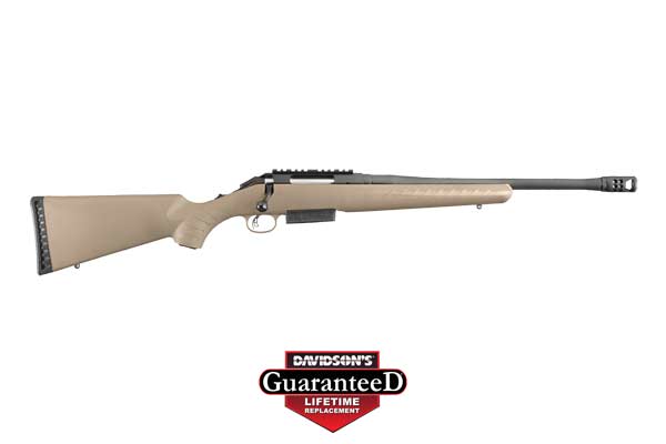 RUGER AMERICAN RANCH FDE 450 BUSHMASTER 16.12" THREADED - for sale