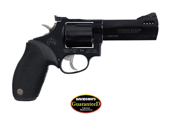TAURUS TRACKER 44MAG 4" AS PORTED 5-SHOT BLUED RUBBER - for sale