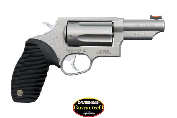 TAURUS JUDGE 45LC/410 2.5" 3" FS 5-SHOT STAINLESS RUBBER - for sale
