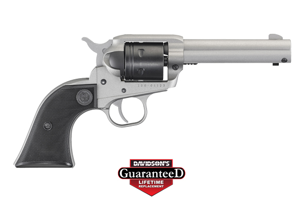 RUGER WRANGLER 22LR 4.62" FS 6-SH SILVER SYNTHETIC - for sale