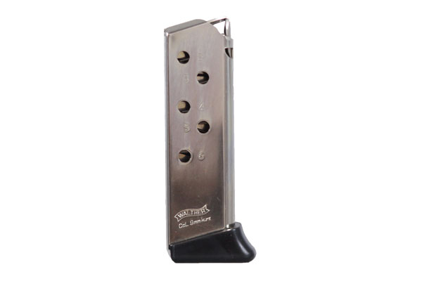 WALTHER MAGAZINE PPK 380 380ACP 6RD FINGER REST NKL - for sale