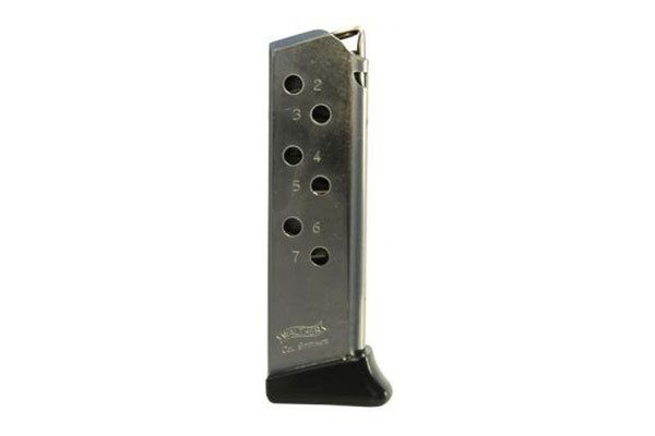 WALTHER MAGAZINE PPK/S 380ACP 7RD FINGER REST NICKEL - for sale