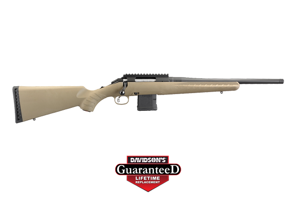RUGER AMERICAN RANCH 300AAC 16.12" THREADED BBL FDE - for sale
