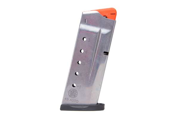 S&W MAGAZINE M&P45 SHIELD 6RD BLUED STEEL - for sale