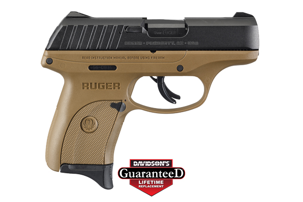 RUGER EC9s 9MM LUGER AS 7-SHOT BLACK SLIDE FDE FRAME - for sale