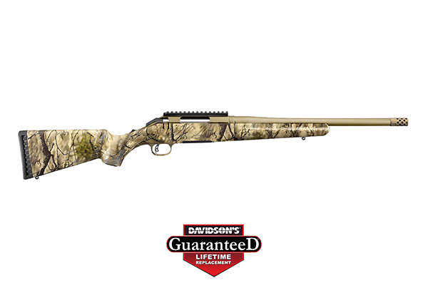 RUGER AMERICAN 243 WIN BRONZE CERAKOTE GO WILD THREADED - for sale