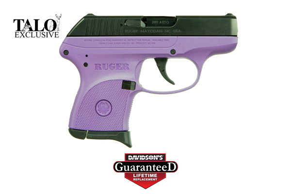 RUGER LCP 380ACP 6-SHOT FS BLUED/PURPLE POLYMER (TALO) - for sale