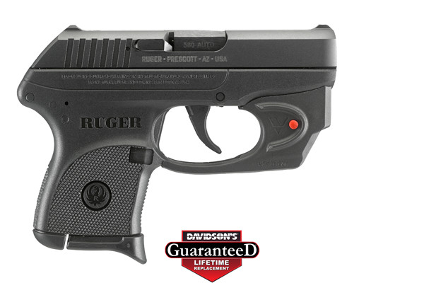 RUGER LCP 380ACP 6-SHOT FS BLUED W/VIRIDIAN RED LASER - for sale