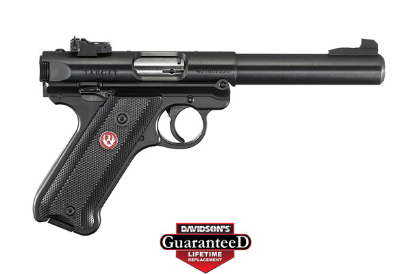 RUGER MARK IV TARGET 22LR 5.5" BULL AS BLACK PLASTIC - for sale