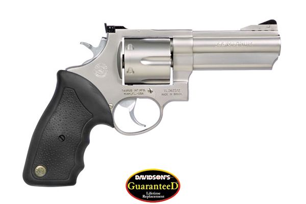 TAURUS 44 44MAG 4" AS 6-SHOT PORTED STAINLESS RUBBER - for sale
