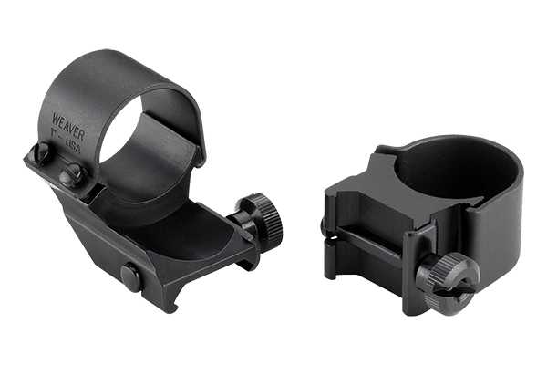 WEAVER RINGS DETACHABLE TOP MOUNT DUAL EXTEN 1" HIGH MATTE - for sale