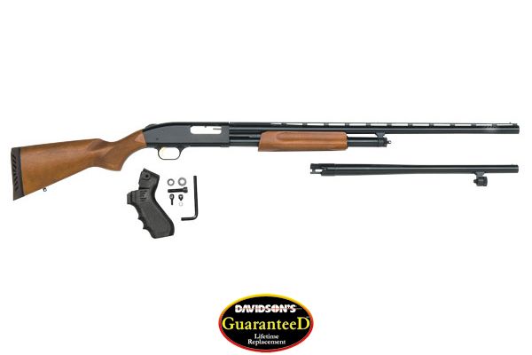 MOSSBERG 500 COMBO 12GA 3" 28"VR & 18.5" CYL BLUED WOOD - for sale