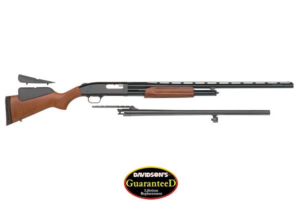 MOSSBERG 500 COMBO 12GA 3" 28"VR 24"RIFLED BLUED WOOD - for sale