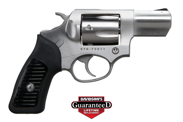 RUGER SP101 9MM 2.25"  5-SHOT FS STAINLESS RUBBER GRIPS - for sale