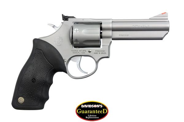 TAURUS 66 357MAG 4" AS 7-SHOT MATTE STAINLESS STEEL RUBBER - for sale