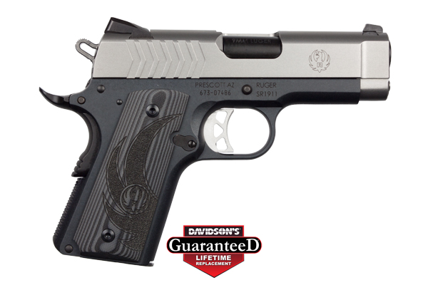 RUGER SR1911 9MM FS 8-SHOT LIGHTWEIGHT OFFICER  2-TONE - for sale
