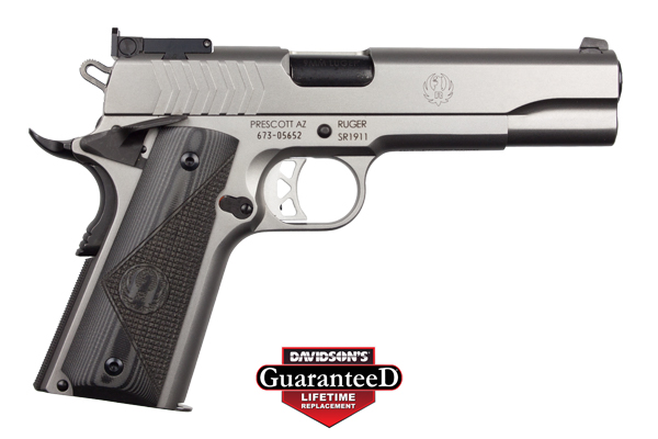 RUGER SR1911 TARGET 9MM 9-SHOT STAINLESS G10 GRIPS - for sale