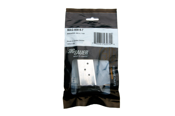 SIG MAGAZINES P938 9MM LUGER 7RD BLACK - for sale