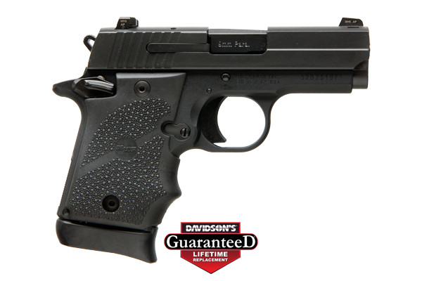 SIG P938 BRG 9MM 3" SAO SIGLITE (1)7RD RUBBER/BLACK - for sale