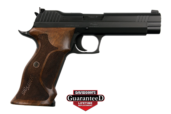 SIG P210 TARGET 9MM 5" ADJ SGT (2)8RD WALNUT GRIP BLUED - for sale