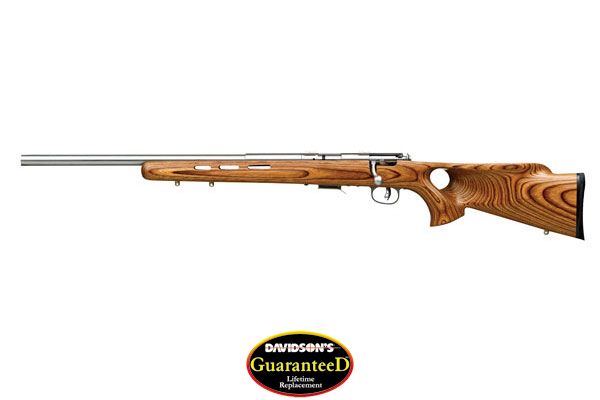 SAVAGE 93R17-BTVLSS 17HMR LH 21"HB ACU-TGR SS/BR LAM T-HOLE - for sale