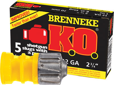 BRENNEKE USA KO 12GA 2.75" 1OZ SLUG 5RD 50BX/CS - for sale