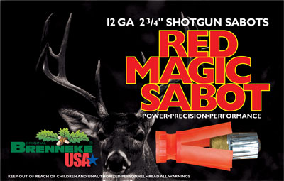 BRENNEKE USA RED MAGIC 12GA 2.75" 1OZ SABOT 5RD 50BX/CS - for sale