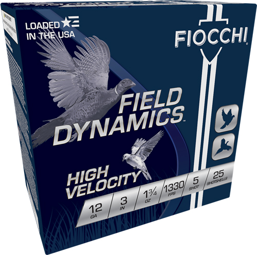 FIOCCHI 12GA 3" 1-3/4OZ #5 1330FPS 25RD 10BX/CS - for sale