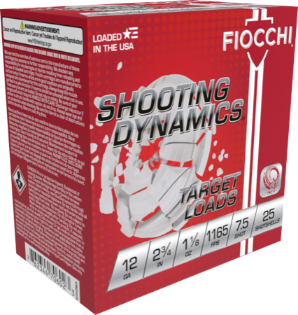 FIOCCHI 12GA 2.75" 1-1/8OZ #7.5 1165FPS 250RD CASE LOT - for sale