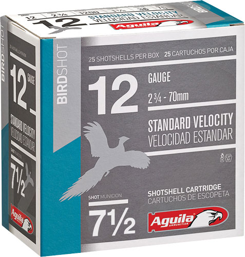AGUILA SHOTSHELL 12GA 2.75" 1-1/8OZ #7.5 250RD CASE LOT - for sale