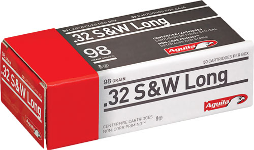 AGUILA 32 S&W LONG 98GR LEAD-RN 50RD 20BX/CS - for sale
