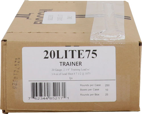 FIOCCHI 20GA 2.75" 3/4OZ #7.5 1075FPS 250RD CASE LOT - for sale