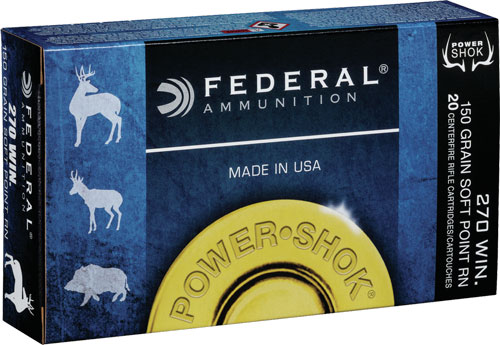 FEDERAL POWER-SHOK 270 WIN 150GR SP 20RD 10BX/CS - for sale