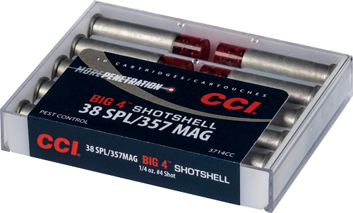 CCI SHOTSHELL 38/357 84GR #4 SHOT 10RD 20BX/CS - for sale