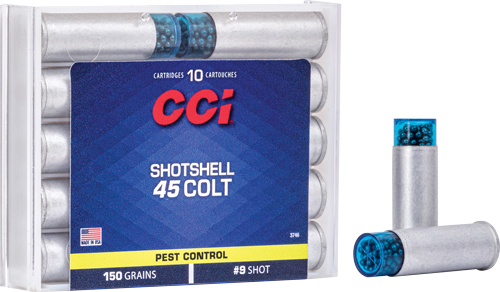 CCI SHOTSHELL 45 LC 150GR #9 SHOT 10RD 20BX/CS - for sale