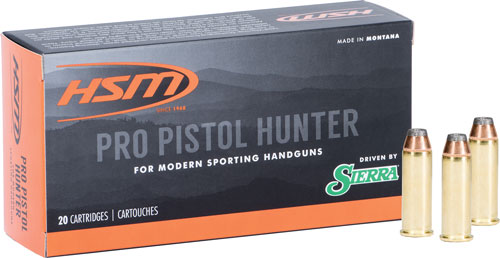 HSM PRO PISTOL 44 REM MAG 300GR JSP 20RD 20BX/CS - for sale