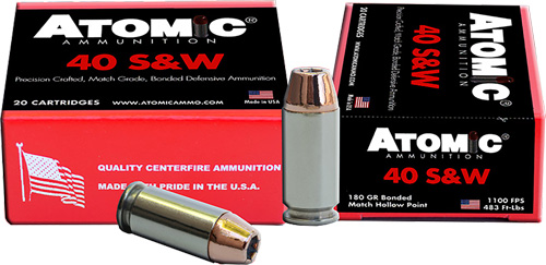 ATOMIC 40 SW 180GR BONDED JHP 20RD 10BX/CS ! - for sale