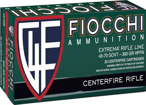 FIOCCHI 45-70 GOV 300GR HP-FN 20RD 10BX/CS - for sale